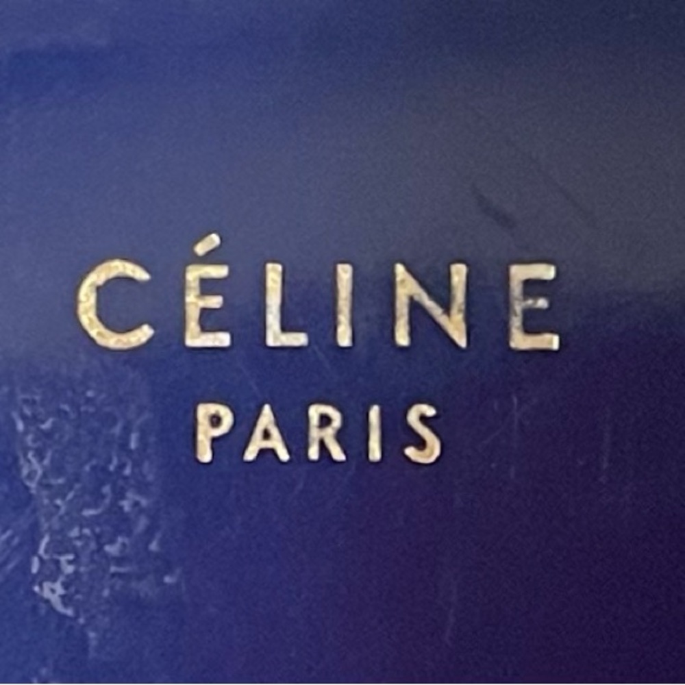 Céline Authentic Vintage Blue Zipper Long Wallet - Picture 2 of 16